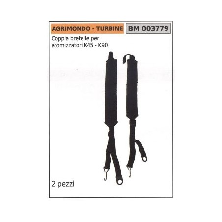 Pair of shoulder straps for K45 K90 AGRIMONDO mower | Newgardenstore.eu