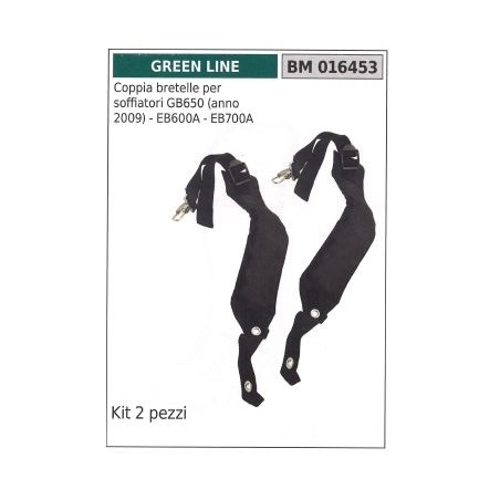 Paar Gurte für Gebläse GB650 EB600A EB700A GREEN LINE | Newgardenstore.eu