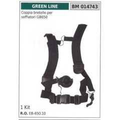 Pair of harnesses for GB650 blower GREEN LINE