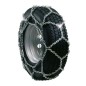 Pair of snow chains cross wheel tyre tractor 15x6.00-6 15x4.50-8