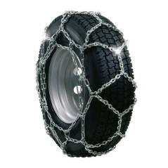 Pair of snow chains cross wheel tyre tractor 16x5.00-7 16x4.80-8