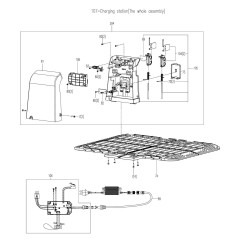 Original Worx XR50032343 fixing plate | Newgardenstore.eu