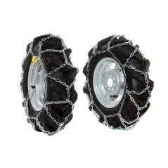 Pair of snow chains for 5.00-10" motor cultivator wheels NIBBI KAM 4 - KAM 7S | Newgardenstore.eu
