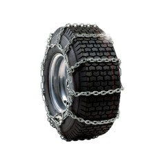 Pair of snow chains wheel tyre lawn tractor 20x10.00-8 | Newgardenstore.eu