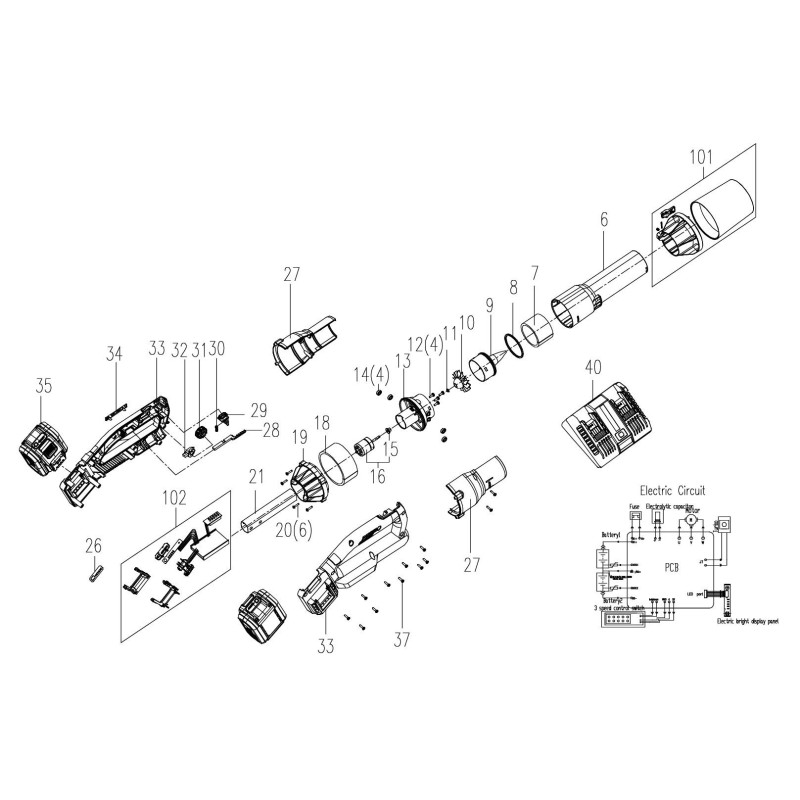 Deflector XR50043626 ORIGINAL Worx