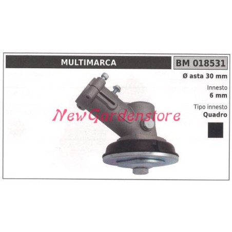 Coppia conica decespugliatore 018531 Ø asta 30 Ø innesto 6 innesto quadro | Newgardenstore.eu