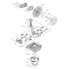 Protezione per rulli XR50037546 ORIGINALE Worx | Newgardenstore.eu