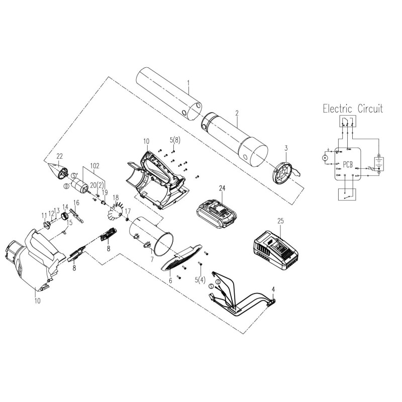 Hose ? XR50036418 ORIGINAL Worx