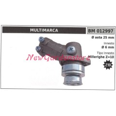 Coppia conica decespugliatore 012997 Ø asta 25 Ø innesto 6 millerighe Z 10