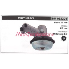 Coppia conica decespugliatore 013204 Ø asta 25 Ø innesto 7 millerighe Z 7