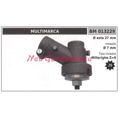 Coppia conica decespugliatore 013229 Ø asta 27 Ø innesto 7 millerighe Z 9