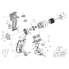 Scatola ingranaggi XR50042168 ORIGINALE Worx
