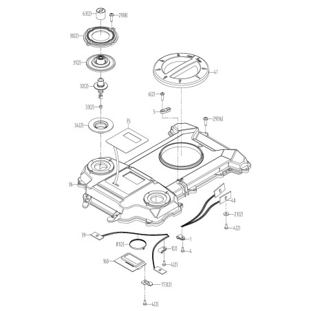 TASTIERA (C/ADESIVO 3M) . × WG797E.1 WG798E | Newgardenstore.eu