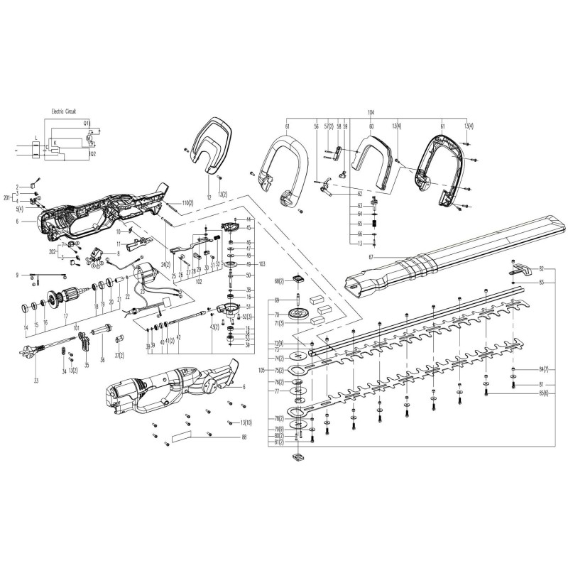 SCATOLA INGRANAGGI COMPLETA WG210E × WG210E