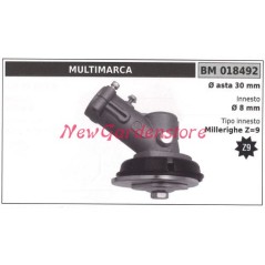 Coppia conica decespugliatore 018492 Ø asta 30 Ø innesto 8 millerighe Z 9