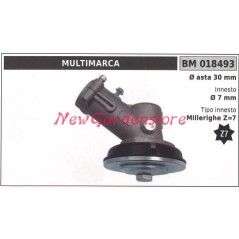 Par de engranajes cónicos para desbrozadora 018493 Eje Ø 30 7 millerighe Z 7 | Newgardenstore.eu