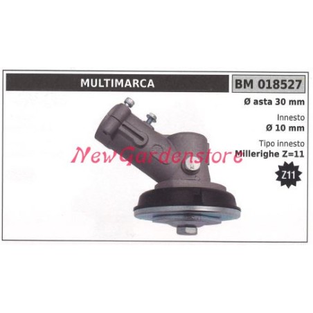 Brushcutter bevel gear pair 018527 Ø 30 rod Ø plug-in 10 millerighe Z 11 | Newgardenstore.eu