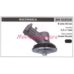 Coppia conica decespugliatore 018528 Ø asta 30 Ø innesto 5.5x7 ovale piccolo