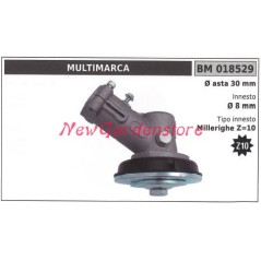 Coppia conica decespugliatore 018529 Ø asta 30 Ø innesto 8 millerighe Z 10 | Newgardenstore.eu