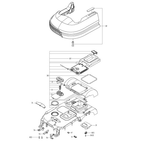 Assemblage du couvercle supérieur | Newgardenstore.eu