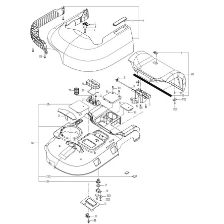 Worx Original XR50037173 Top Cover Assembly | Newgardenstore.eu