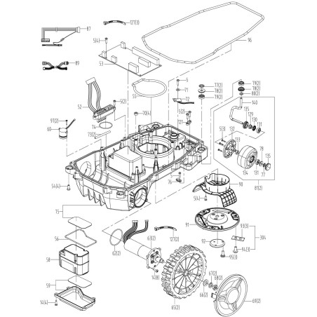 PCB principale (I) XR50024692 ORIGINALE Worx | Newgardenstore.eu
