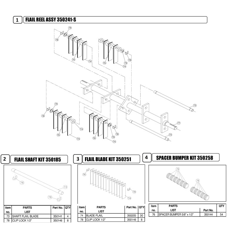SPINDLE BLADES . PR500 AR350141 ORIGINAL Billy Goat