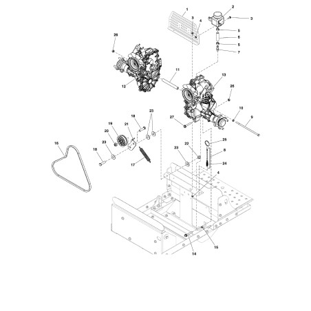 BELT, A-SEC, 47.15, RAW EDGE AR5106813 ORIGINAL Billy Goat | Newgardenstore.eu