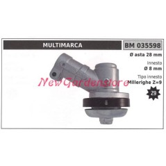 Par de engranajes cónicos 035598 Eje Ø 28 Ø 8 millerighe Z 9 | Newgardenstore.eu