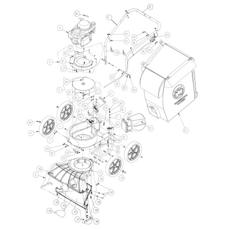 Billy Goat KV AR891100-S MAIN FRAME HOUSING GENUINE | Newgardenstore.eu