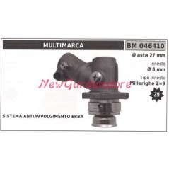 Coppia conica decespugliatore 046410 Ø asta 27 Ø innesto 8 millerighe Z