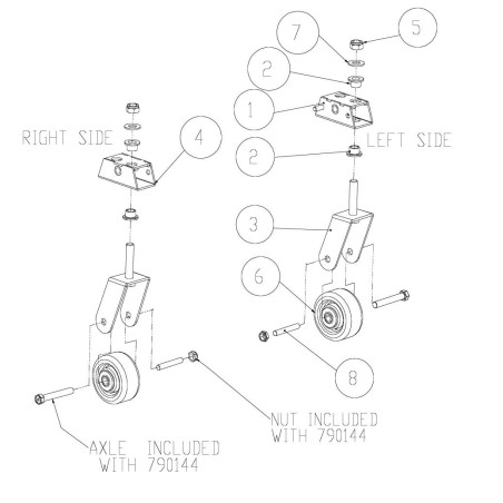 ORIGINAL Billy Goat WA MV AR840106 WHEEL BRACKET | Newgardenstore.eu