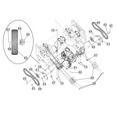 SPROCKET, IDLER WHEEL 17T X 1/2" HOLE AR373229 GENUINE Billy Goat | Newgardenstore.eu