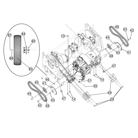 Ritzel, Hinterradantrieb 25T 40 | Newgardenstore.eu