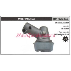 Coppia conica decespugliatore Ø asta 26 Ø innesto 8 millerighe Z 9 027213