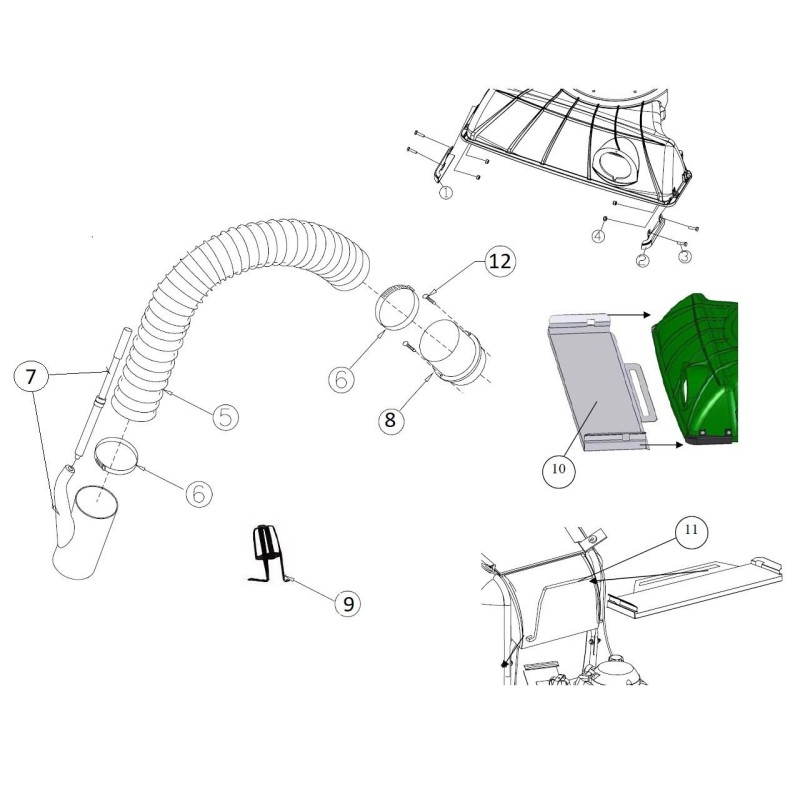 Genuine Billy Goat AR890025 Wire Bracket Hose Mount