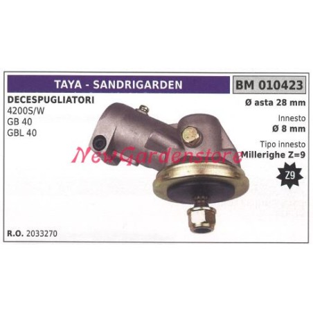 Coppia conica TAYA decespugliatore 4200S/W GB 40 GBL 40 010423 | Newgardenstore.eu