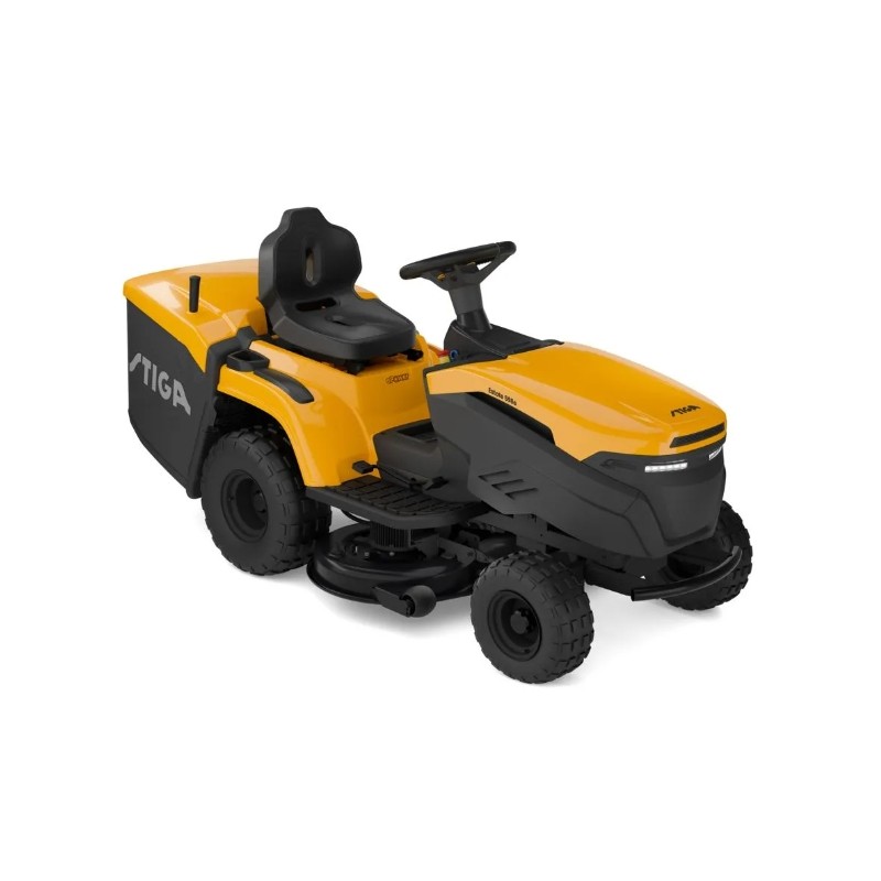 Cortacésped con asiento a batería STIGA ESTATE 598e, ancho de corte de 98 cm