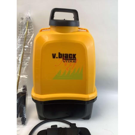 Pulverizador a batería V-BLACK E-PRO16 12V 2Ah presión máxima 5 bar depósito 16L