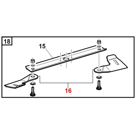 Pair of left-hand retractable blades ORIGINAL GIANNI FERRARI professional machine | Newgardenstore.eu