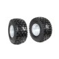 Pair of 18/950-8" fixed disc tyred wheels for mower NIBBI FC 20 - FC 145