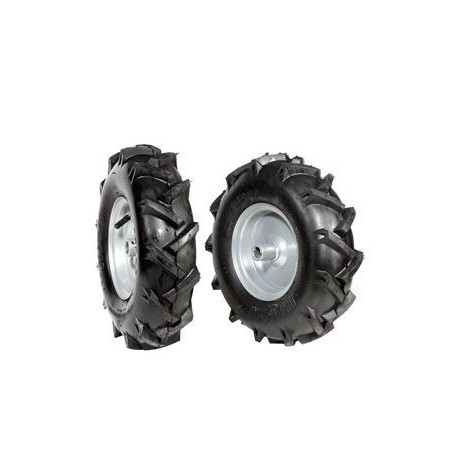 Pair of 3.50-6 "DF tyred wheels for NIBBI FC 110 mower | Newgardenstore.eu