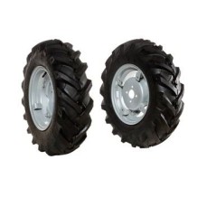 Pair of 6.5/80-12" tyred wheels with adjustable disc NIBBI MAK walking tractor | Newgardenstore.eu