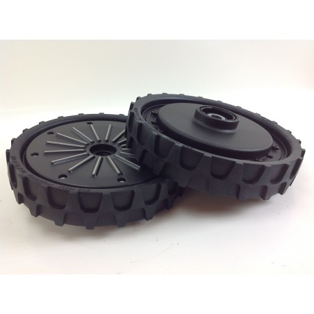 Paar AMBROGIO rubberflex Räder für L250 Rasenmäher Robotermäher