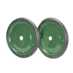 Pair of 420 mm diameter side wheels for rotary cultivator NIBBI 102 - 102S | Newgardenstore.eu