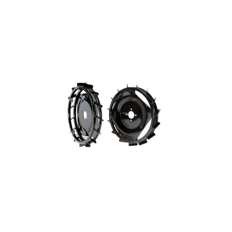 Pair of metal wheels diameter 410x60 mm for NIBBI motor hoe 106 - 115
