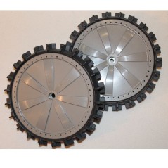 Pair of rear wheels with tyre for Ambrogio L210 L200R DELUXE-ELITE robot | Newgardenstore.eu