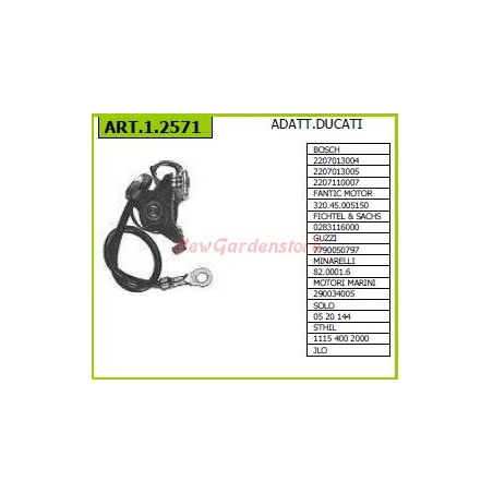 DUCATI pares de contactos para motocultor 2207013004 1.2571 | Newgardenstore.eu