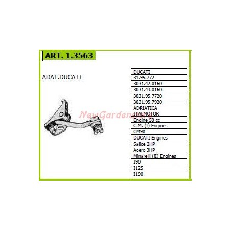 DUCATI paires de contact pour tracteurs marcheurs 31.95.772 1.3563 | Newgardenstore.eu