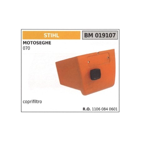 Couvercle de filtre à air STIHL pour tronçonneuse 070 019107 | Newgardenstore.eu